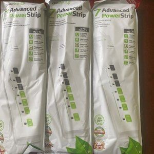 Three Pack Trickle Star 7 Outlet Advanced 3 Foot Power Strip ~ New
